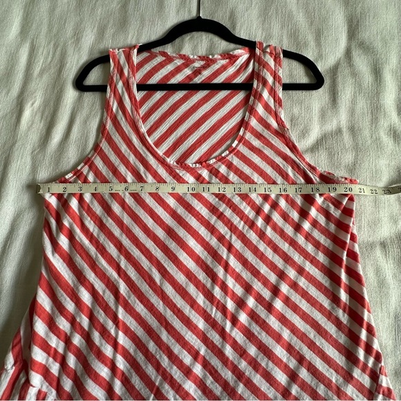 Garnett Hill Striped Cotton Womens Tunic Top Sz XL Beachy Flowy Vacation Boho - Picture 4 of 9